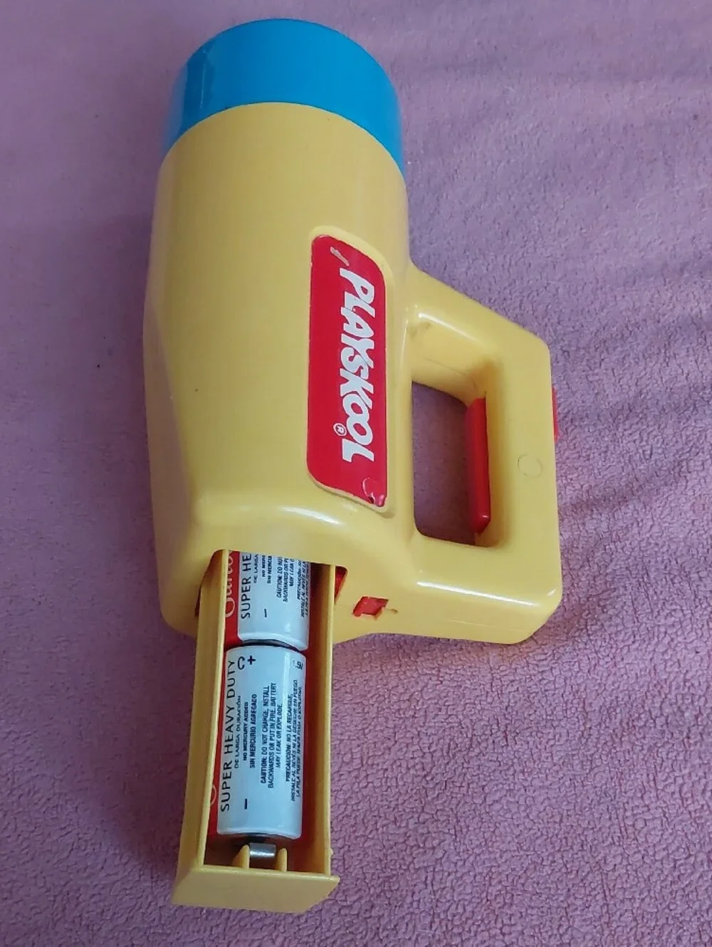 Playskool Vintage Yellow And Blue Kids Flashlight Toy